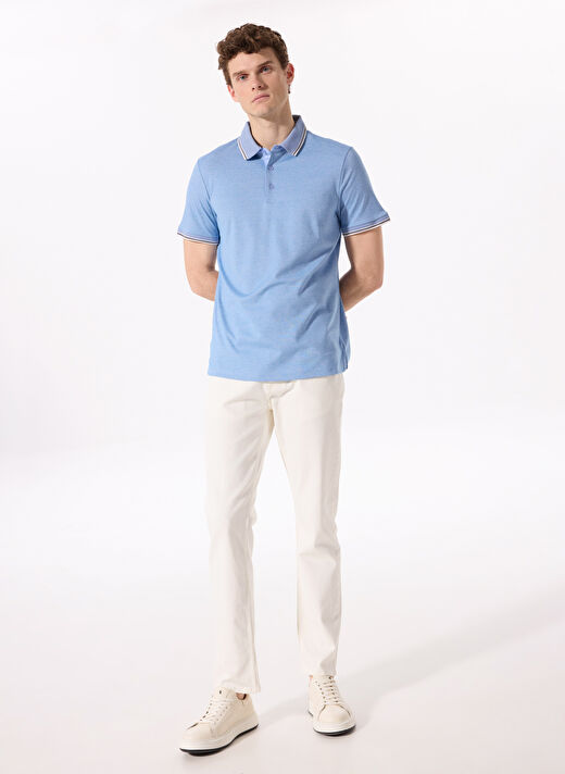 Fabrika Comfort Mavi Erkek Polo Yaka Regular Fit Polo T-Shirt CM DS 01 02 2