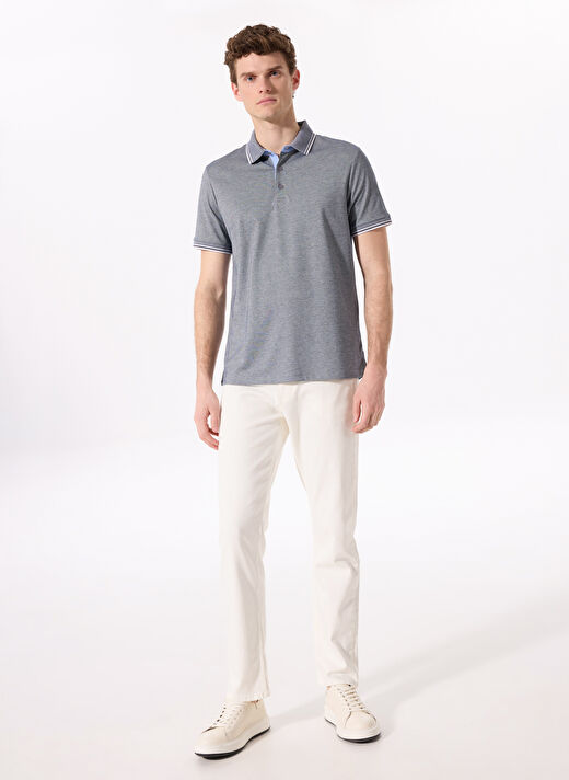 Fabrika Comfort Gri Erkek Polo Yaka Regular Fit Polo T-Shirt CM DS 01 02 3