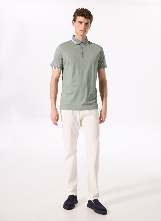 Fabrika Comfort Yeşil Erkek Polo Yaka Regular Fit Polo T-Shirt CM DS 01 02 2