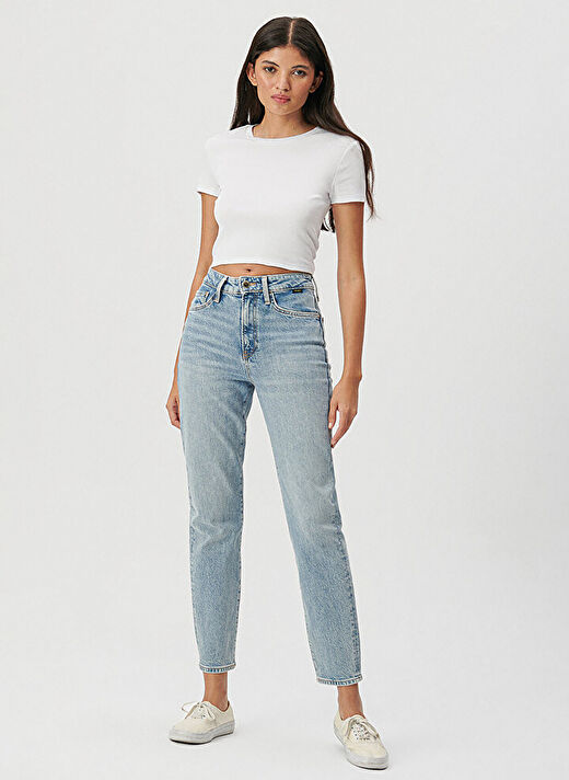 Mavi İndigo Kadın Yüksek Bel Mom Fit Denim Pantolon M101077-30503- STAR INDIGO 2