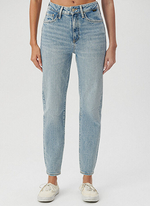Mavi İndigo Kadın Yüksek Bel Mom Fit Denim Pantolon M101077-30503- STAR INDIGO 3
