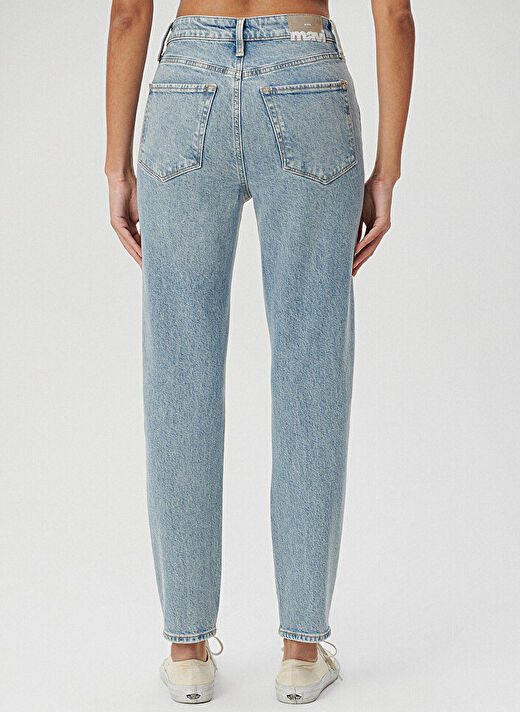 Mavi İndigo Kadın Yüksek Bel Mom Fit Denim Pantolon M101077-30503- STAR INDIGO 4