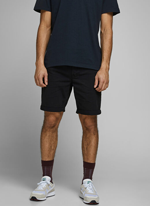 Siyah Erkek Chino Şort 12165892 JJIRICK ORIGINAL SHORT    3
