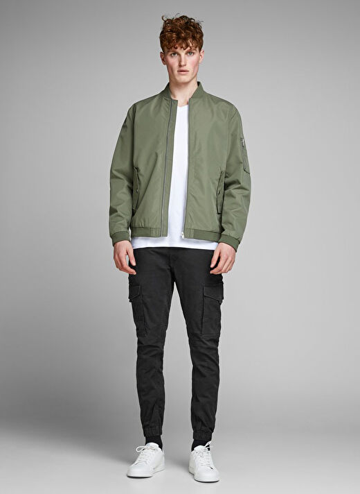 Jack & Jones Dar Paça Siyah Erkek Kargo Pantolon 12139912_JJIPAUL J 1