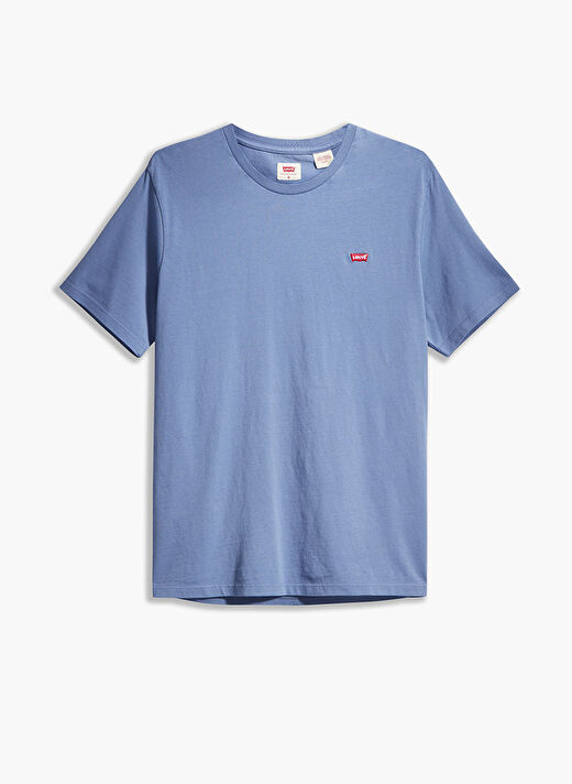 Levis 56605-0079 Ss Original Hm Tee Bisiklet Yaka Pamuklu Mavi Erkek T-Shirt 3