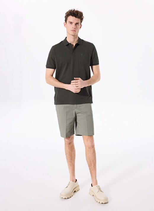 Fabrika Comfort Haki Erkek Basic %100 Pamuk Polo T-Shirt CM NOBRO K CEPLI 3