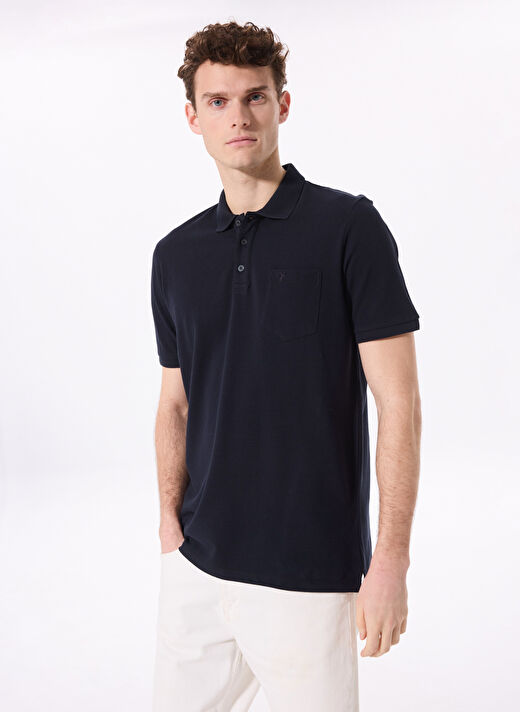 Fabrika Comfort Lacivert Erkek Basic %100 Pamuk Polo T-Shirt CM NOBRO K CEPLI 1