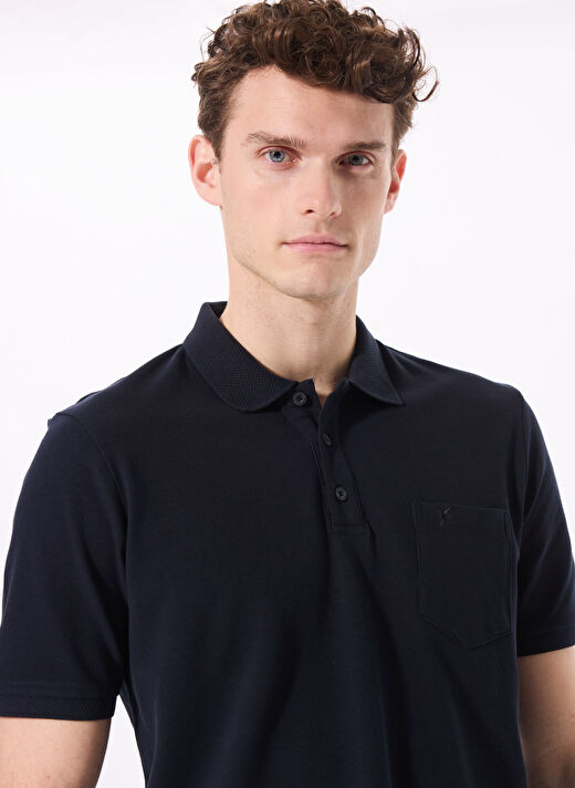 Fabrika Comfort Lacivert Erkek Basic %100 Pamuk Polo T-Shirt CM NOBRO K CEPLI 3