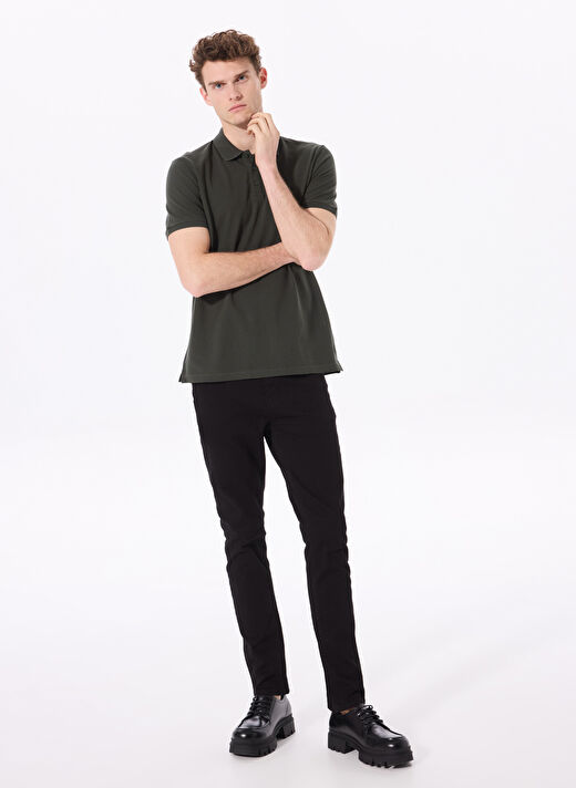 Fabrika Comfort Haki Erkek Basic %100 Pamuk Polo T-Shirt CM NOBRO K CEPSIZ 2