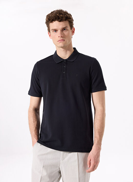 Fabrika Comfort Lacivert Erkek Basic %100 Pamuk Polo T-Shirt CM NOBRO K CEPSIZ 1