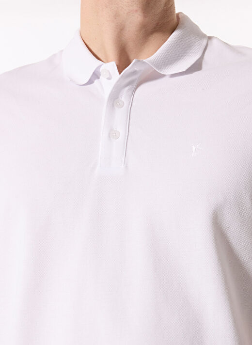 Fabrika Comfort Beyaz Erkek Basic %100 Pamuk Polo T-Shirt CM NOBRO K CEPSIZ 4