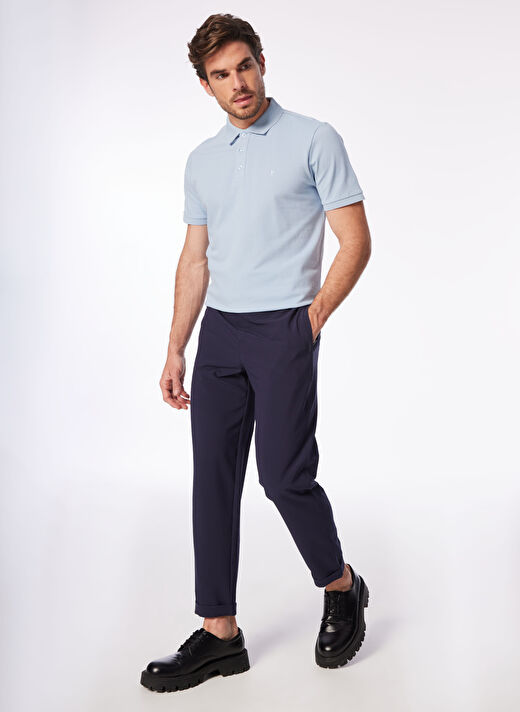 Fabrika Comfort Mavi Erkek Polo Yaka Basic Polo T-Shirt CM NOBRO K CEPSIZ 2