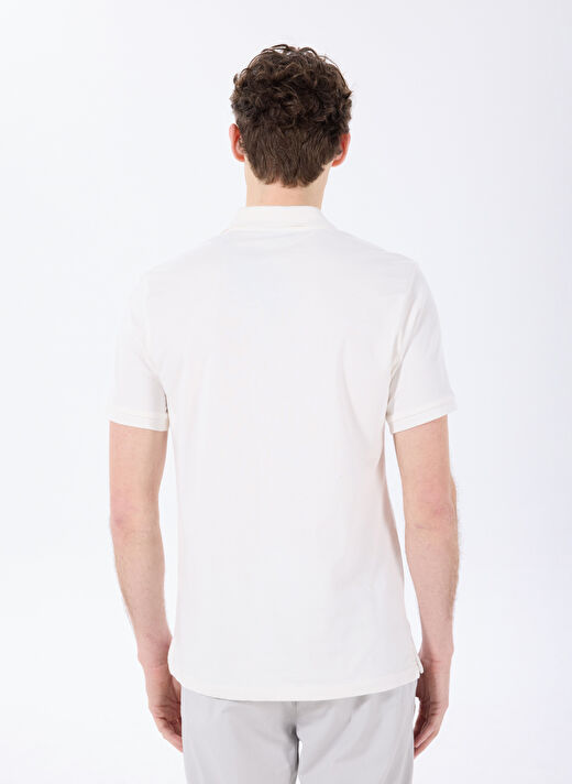 Fabrika Beyaz Erkek Basic Düz Polo T-Shirt LEGOLAS Y 4