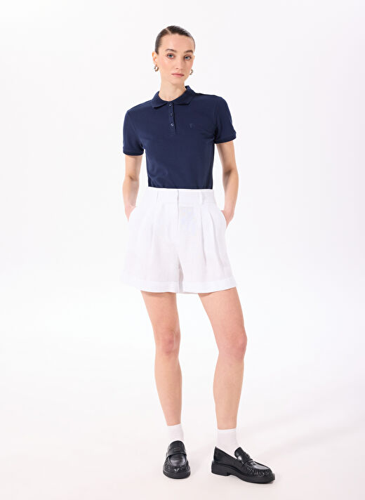 Fabrika Lacivert Kadın Basic Polo T-Shirt DEEP    2