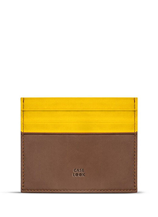 Case Look Sarı-Kahverengi Kadın Kartlık CL01-06 1