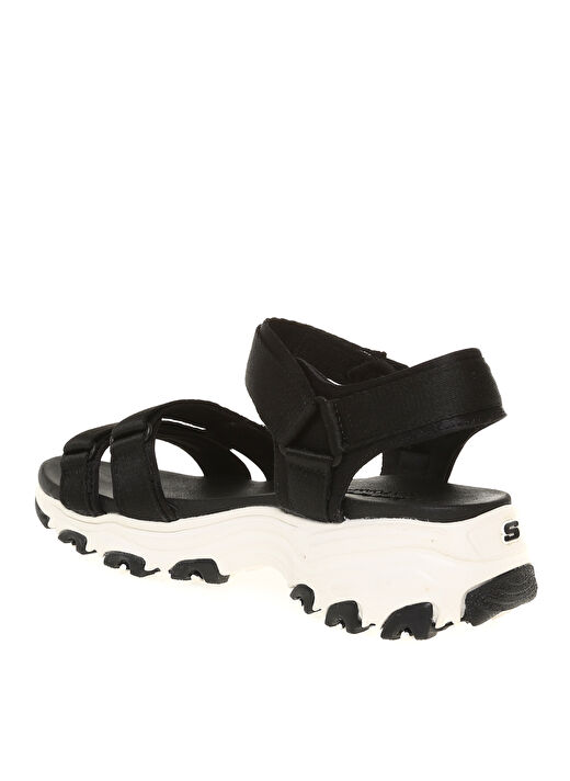 Skechers Siyah-Beyaz Kadın Sandalet 31514 BLK D'LITES - FRESH CATCH 2