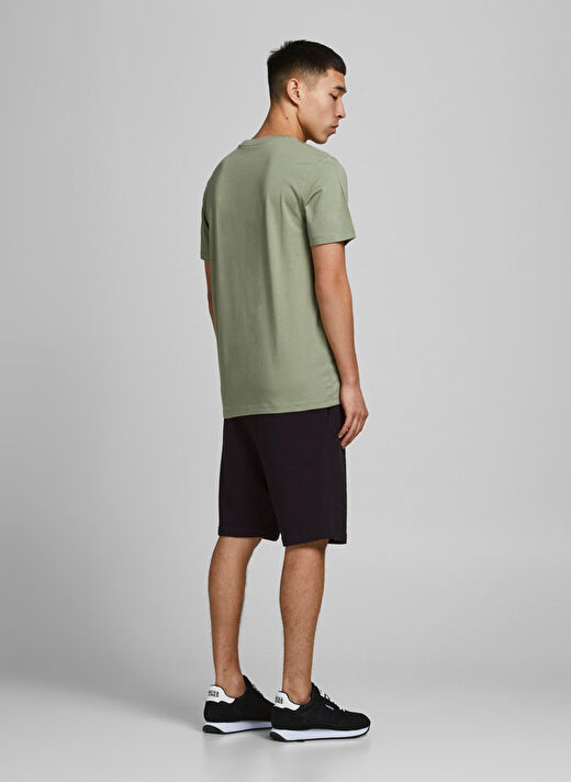 Jack & Jones 12182595_Jji Shark  Normal Bel  Düz Siyah Erkek Şort 2