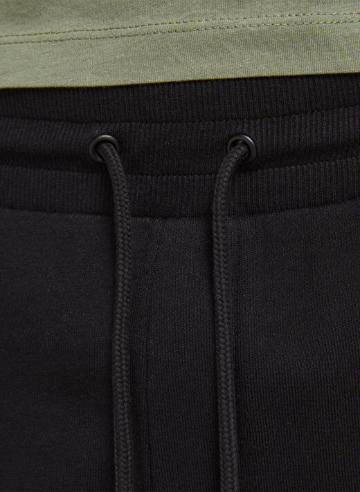 Jack & Jones 12182595_Jji Shark  Normal Bel  Düz Siyah Erkek Şort 3
