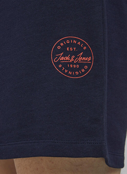 Jack & Jones 12182595_Jji Shark NormalBel Düz Lacivert Erkek Şort 4
