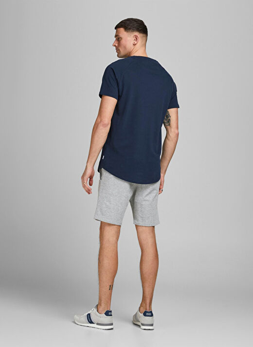 Jack & Jones Gri Melanj Erkek Normal Kalıp Şort 12182595_JJI SHARK 2