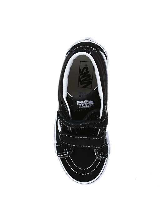 Vans VN00018T6BT1 SK8-Mid Reissue V Siyah Deri Erkek Çocuk Yürüyüş Ayakkabısı 2