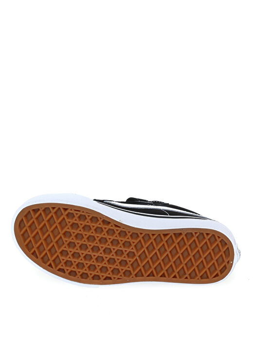 Vans VN00018T6BT1 SK8-Mid Reissue V Siyah Deri Erkek Çocuk Yürüyüş Ayakkabısı 4