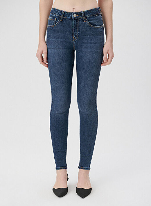 Mavi Koyu Mavi Kadın Skinny Fit Denim Pantolon 1067835246  3