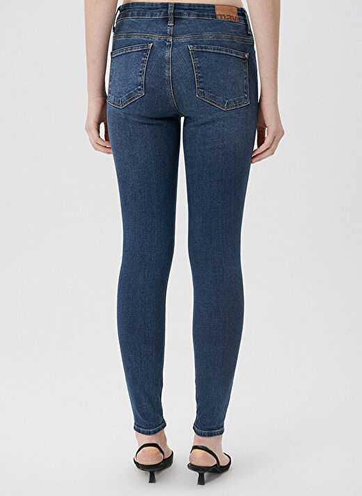 Mavi Koyu Mavi Kadın Skinny Fit Denim Pantolon 1067835246  4