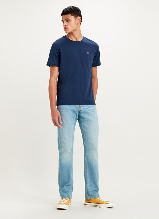 Levis Bisiklet Yaka Mavi Erkek T-Shirt SS CLASSIC HM TEE TR DRESS BLUES 1