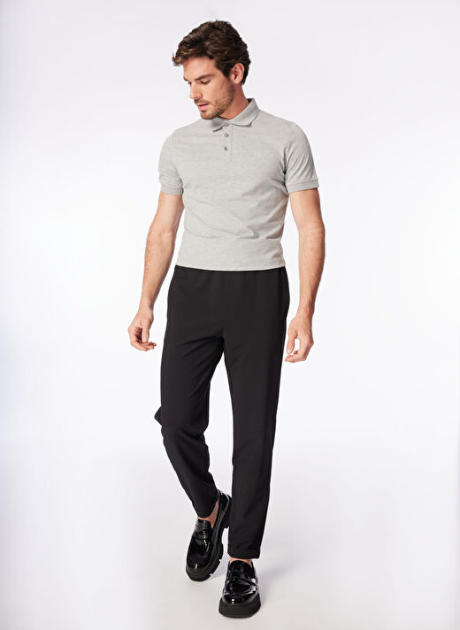 Fabrika Gri Erkek Regular Fit Polo T-Shirt LEGOLAS Y   1