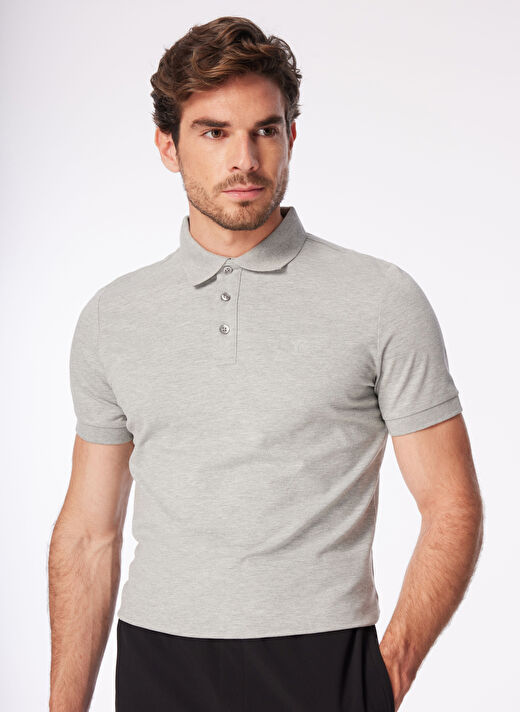 Fabrika Gri Erkek Regular Fit Polo T-Shirt LEGOLAS Y   3