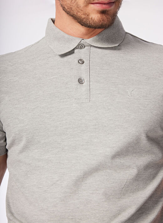 Fabrika Gri Erkek Regular Fit Polo T-Shirt LEGOLAS Y   4
