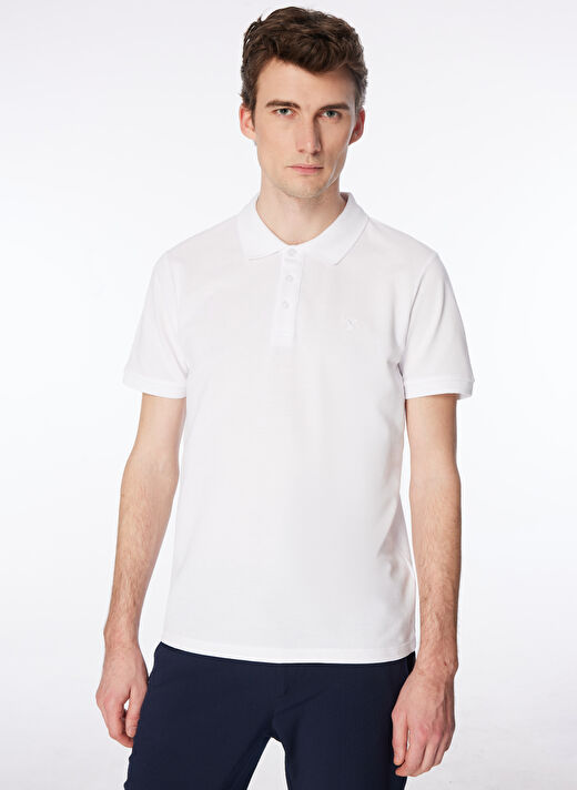 Fabrika Beyaz Erkek Regular Fit Polo T-Shirt BORAMIR-Y   3