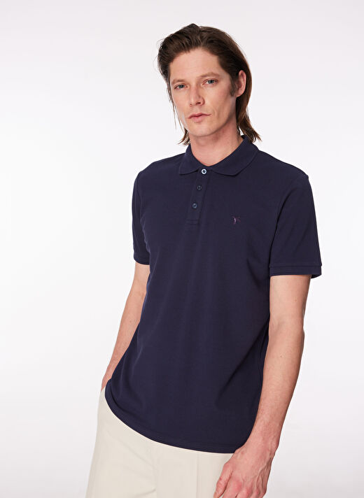 Fabrika Lacivert Erkek Regular Fit Polo T-Shirt BORAMIR-Y   1