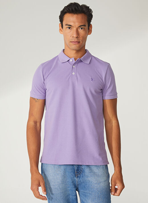 Fabrika Basic Lila Erkek Polo T-Shirt - BORAMIR-Y 1
