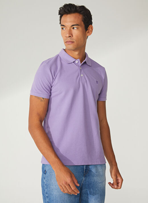 Fabrika Basic Lila Erkek Polo T-Shirt - BORAMIR-Y 4