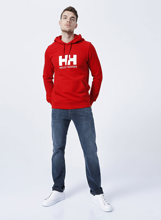 Helly Hansen Kırmızı Erkek Kapüşonlu Sweatshirt HH HH LOGO HOODIE 2