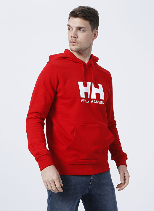 Helly Hansen Kırmızı Erkek Kapüşonlu Sweatshirt HH HH LOGO HOODIE 3