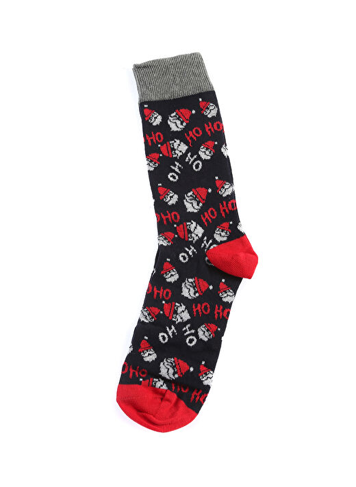 Çok Renkli Erkek Jakarlı Soket Çorap NEWYEAR03    2