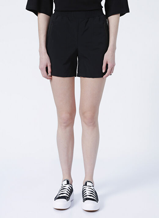 Black On Black Kadın Kısa Siyah Şort K-RAYON   2