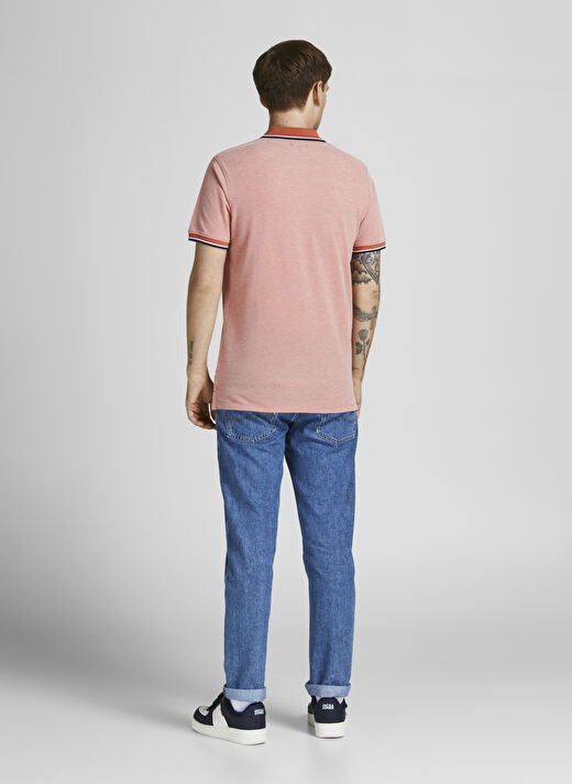 Jack & Jones Açık Turuncu Erkek Polo Regular Fit Polo T-Shirt 12169064_JPRBLUWIN POLO SS 3