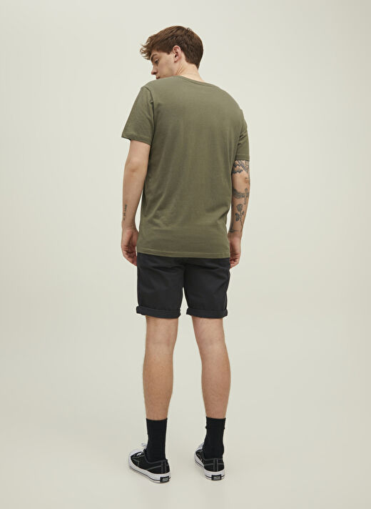 Jack & Jones Siyah Erkek Standart Fit Chino Şort 12165604_JPSTBOWIE JJSHORTS SOLID   3