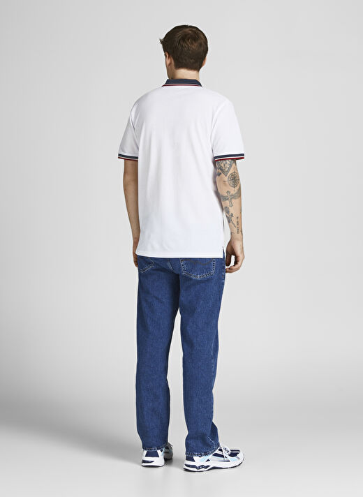 Jack & Jones Düz Kırık Beyaz Erkek Polo T-Shirt 12169064_JPRBLUWIN POLO SS 4