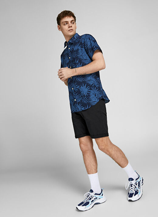 Jack & Jones Normal Siyah Erkek Şort 12201546_JPSTRICK JJORIGINAL 3