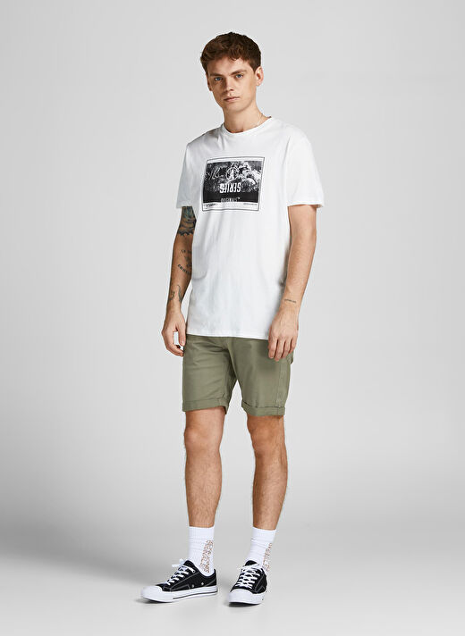 Jack & Jones Normal Yeşil Erkek Şort 12201546_JPSTRICK JJORIGINAL 1