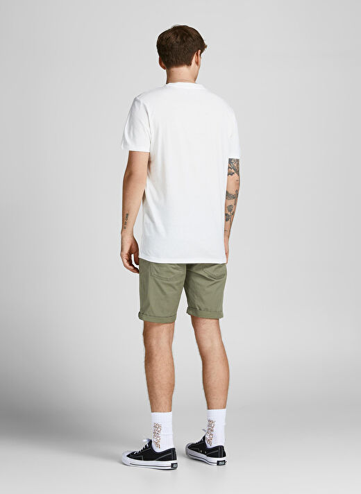 Jack & Jones Normal Yeşil Erkek Şort 12201546_JPSTRICK JJORIGINAL 3