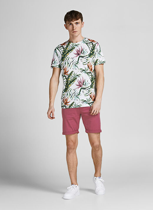 Jack & Jones Normal Koyu Pembe Erkek Şort 12201546_JPSTRICK JJORIGINAL 2