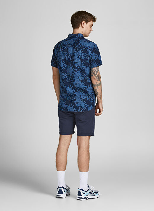 Jack & Jones Normal Lacivert Erkek Şort 12201546_JPSTRICK JJORIGINAL 3