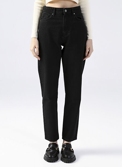 Fabrika Antrasit Carrot Fit Kadın Denim Pantolon FERRO-2 2