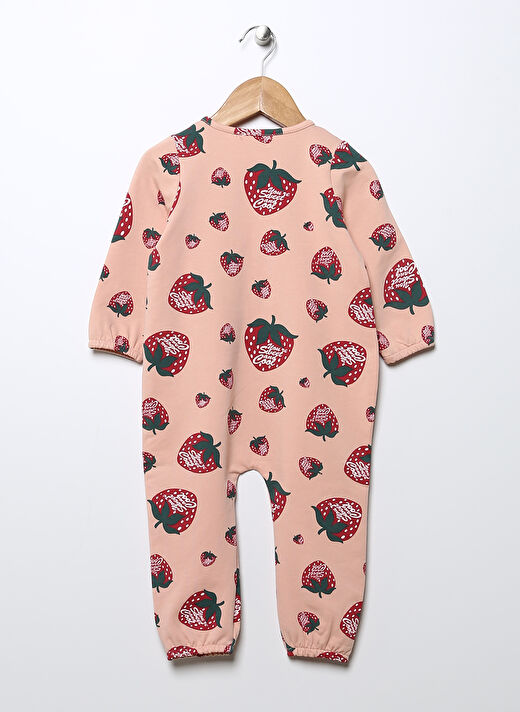 Mammaramma Pudra Kız Bebek Desenli Tulum 22FWG-04      2